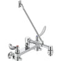Delta Commercial - Commercial 28C2: Two Handle 8'' Wall Mount Service Sink Faucet - Chrome