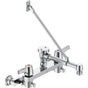 Delta Commercial - Commercial 28C2: Two Handle 8'' Wall Mount Service Sink Faucet - Chrome