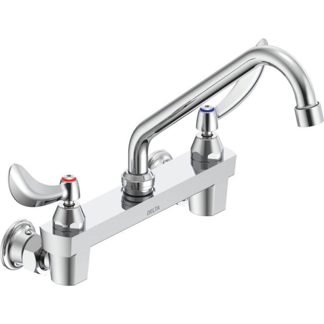 Delta Commercial - Commercial 28C3 / 28C4 / 28C6: Two Handle 8'' Wall Mount Service Sink Faucet - Chrome
