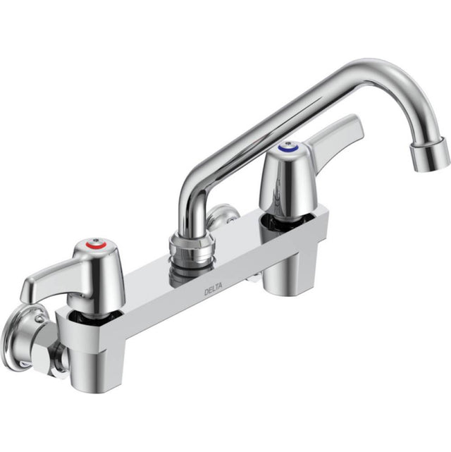 Delta Commercial - Commercial 28C3 / 28C4 / 28C6: Two Handle 8'' Wall Mount Service Sink Faucet - Chrome