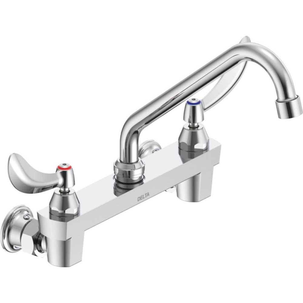 Delta Commercial - Commercial 28C3 / 28C4 / 28C6: Two Handle 8'' Wall Mount Service Sink Faucet - Chrome