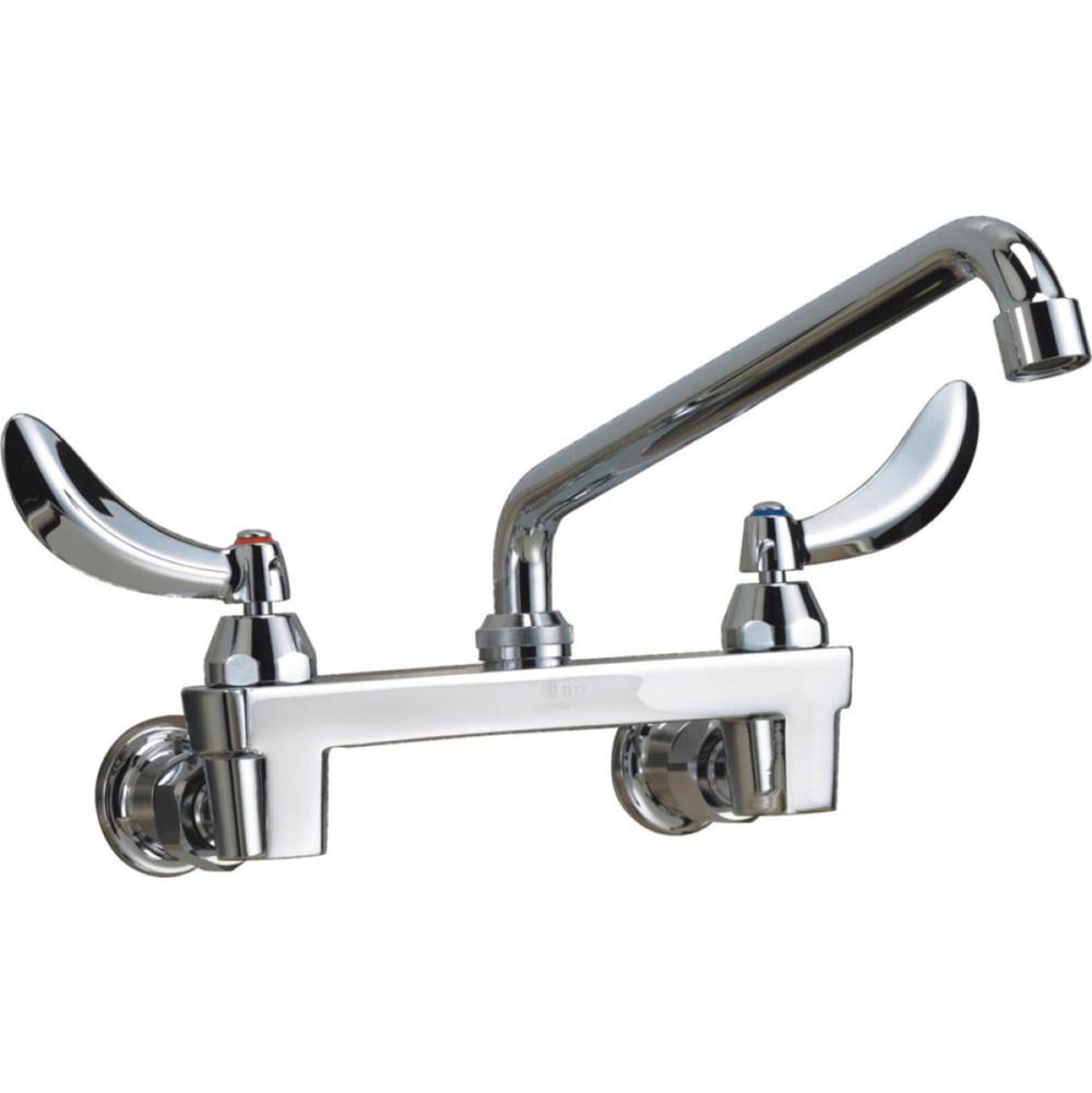 Delta Commercial - Commercial 28C3 / 28C4 / 28C6: Two Handle 8'' Wall Mount Service Sink Faucet - Chrome