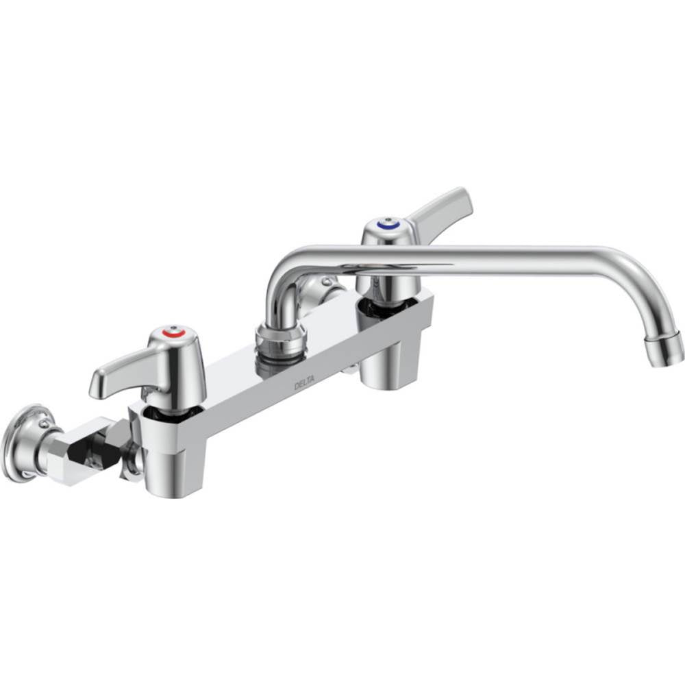 Delta Commercial - Commercial 28C3 / 28C4 / 28C6: Two Handle 8'' Wall Mount Service Sink Faucet - Chrome