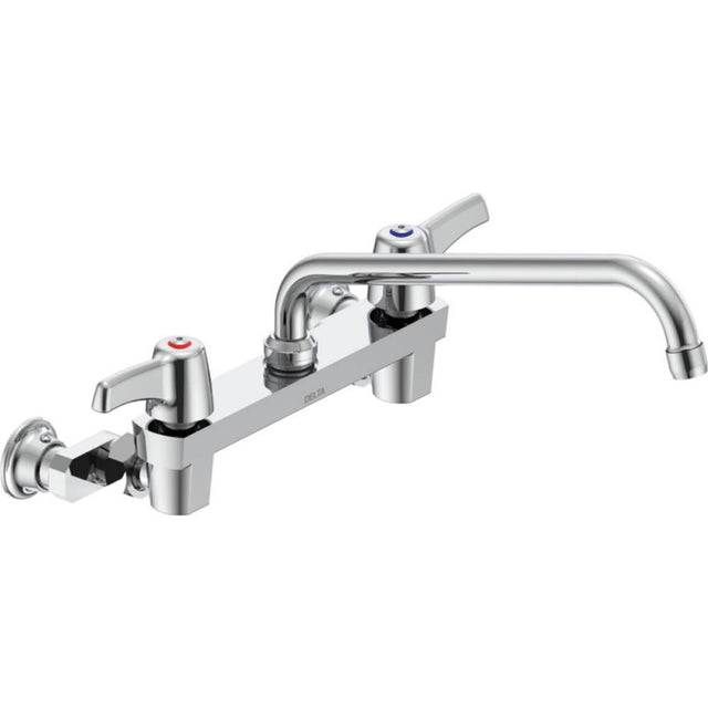 Delta Commercial - Commercial 28C3 / 28C4 / 28C6: Two Handle 8'' Wall Mount Service Sink Faucet - Chrome