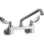 Delta Commercial - Commercial 28C3 / 28C4 / 28C6: Two Handle 8'' Wall Mount Service Sink Faucet - Chrome