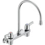 Delta Commercial - Commercial 28C3 / 28C4 / 28C6: Two Handle 8'' Wall Mount Service Sink Faucet - Chrome