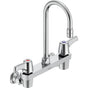 Delta Commercial - Commercial 28C3 / 28C4 / 28C6: Two Handle 8'' Wall Mount Service Sink Faucet - Chrome