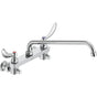 Delta Commercial - Commercial 28C3 / 28C4 / 28C6: TWO HANDLE 8'' WALL-MOUNT SERVICE SINK FAUCET - Chrome