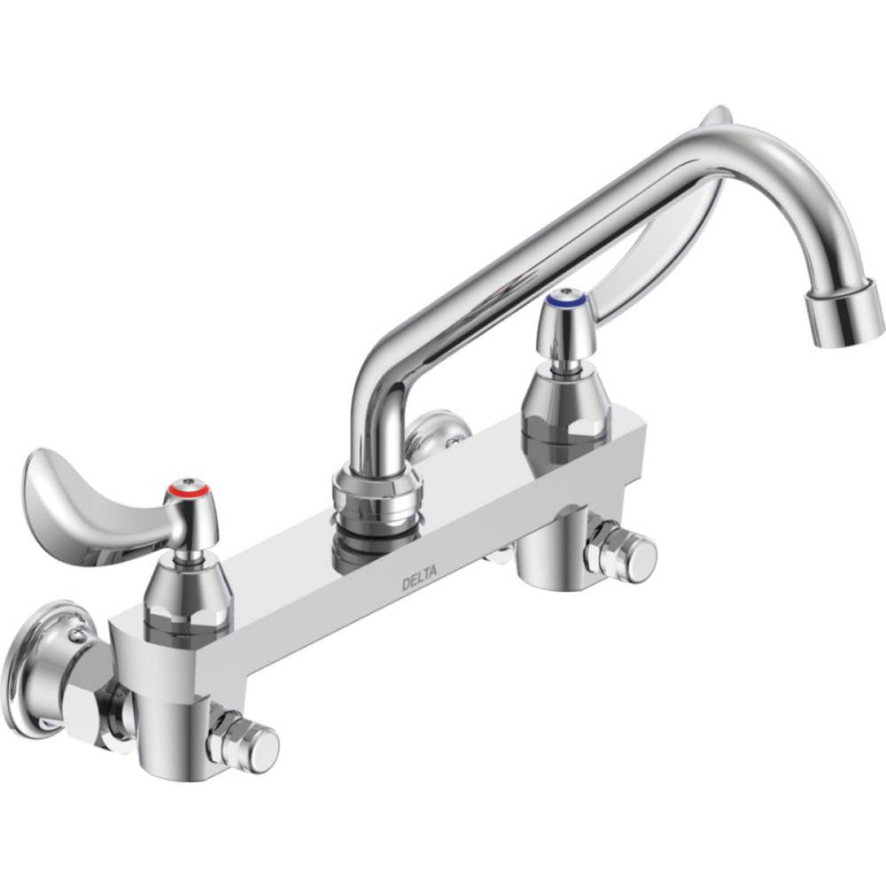 Delta Commercial - Commercial 28C3 / 28C4 / 28C6: Two Handle 8'' Wall Mount Service Sink Faucet - Chrome