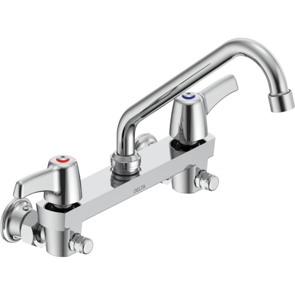 Delta Commercial - Commercial 28C3 / 28C4 / 28C6: Two Handle 8'' Wall Mount Service Sink Faucet - Chrome