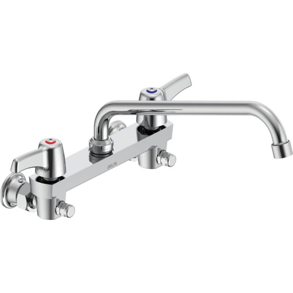 Delta Commercial - Commercial 28C3 / 28C4 / 28C6: Two Handle 8'' Wall Mount Service Sink Faucet - Chrome