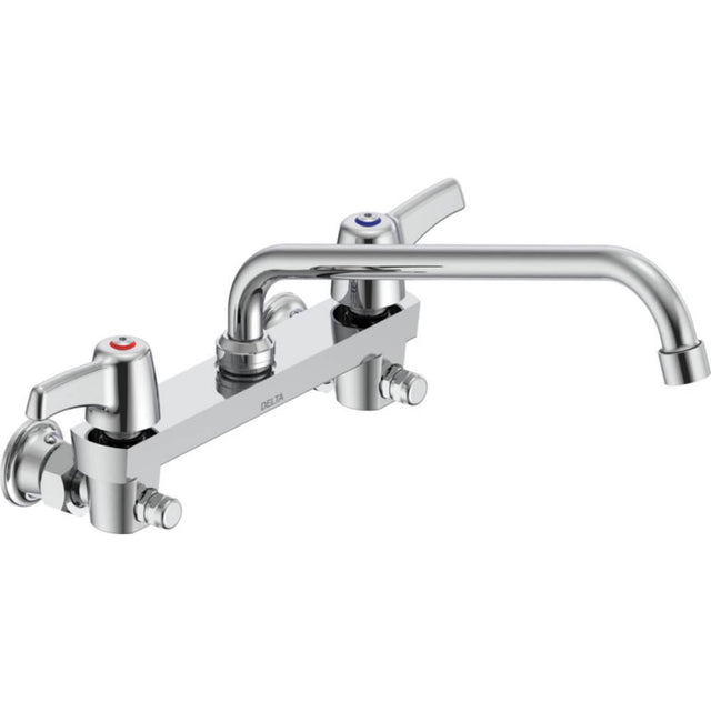 Delta Commercial - Commercial 28C3 / 28C4 / 28C6: Two Handle 8'' Wall Mount Service Sink Faucet - Chrome