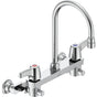 Delta Commercial - Commercial 28C3 / 28C4 / 28C6: Two Handle 8'' Wall Mount Service Sink Faucet - Chrome