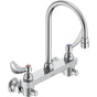 Delta Commercial - Commercial 28C3 / 28C4 / 28C6: Two Handle 8'' Wall Mount Service Sink Faucet - Chrome