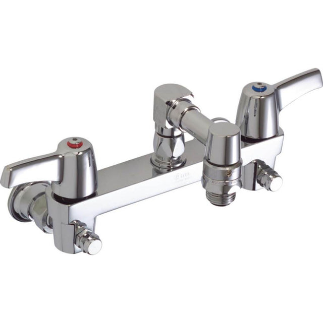 Delta Commercial - Commercial 28C8: Two Handle 8'' Wall Mount Service Sink Faucet - Chrome