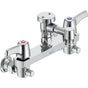 Delta Commercial - Commercial 28C8: Two Handle 8'' Wall Mount Service Sink Faucet - Chrome