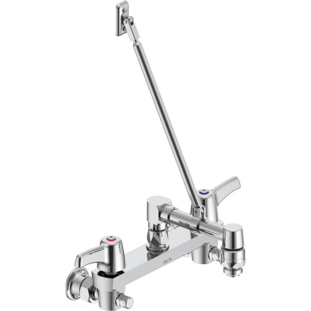 Delta Commercial - Commercial 28C8: Two Handle 8'' Wall Mount Service Sink Faucet - Chrome