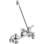 Delta Commercial - Commercial 28C8: Two Handle 8'' Wall Mount Service Sink Faucet - Chrome