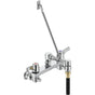 Delta Commercial - Commercial 28C8: Two Handle 8'' Wall Mount Service Sink Faucet - Chrome