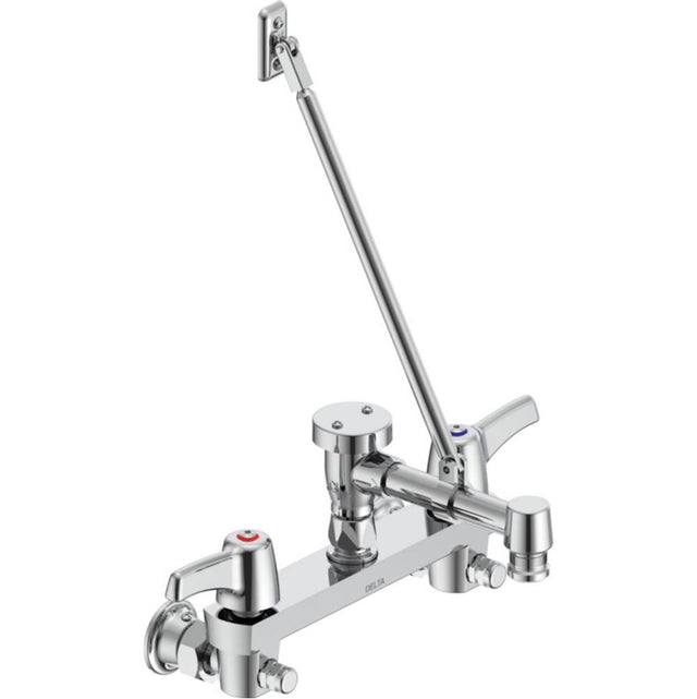 Delta Commercial - Commercial 28C8: Two Handle 8'' Wall Mount Service Sink Faucet - Chrome
