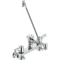 Delta Commercial - Commercial 28C8: Two Handle 8'' Wall Mount Service Sink Faucet - Chrome