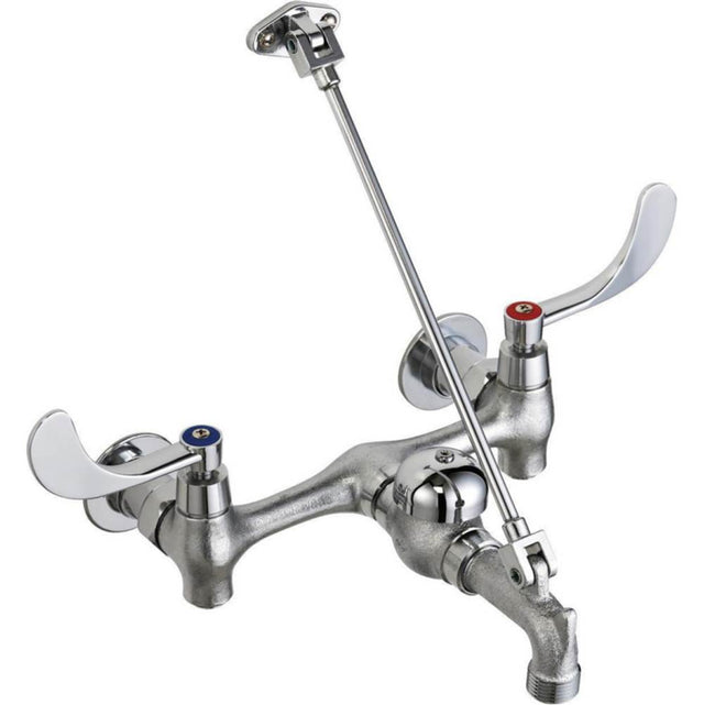 Delta Commercial - Commercial 28C / T9: Wall Mount Service Sink Faucet with Lever Handles & Adj Centers - Chrome