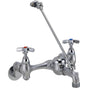 Delta Commercial - Commercial 28C / T9: Two Handle 8'' Wall Mount Service Sink Faucet - Chrome