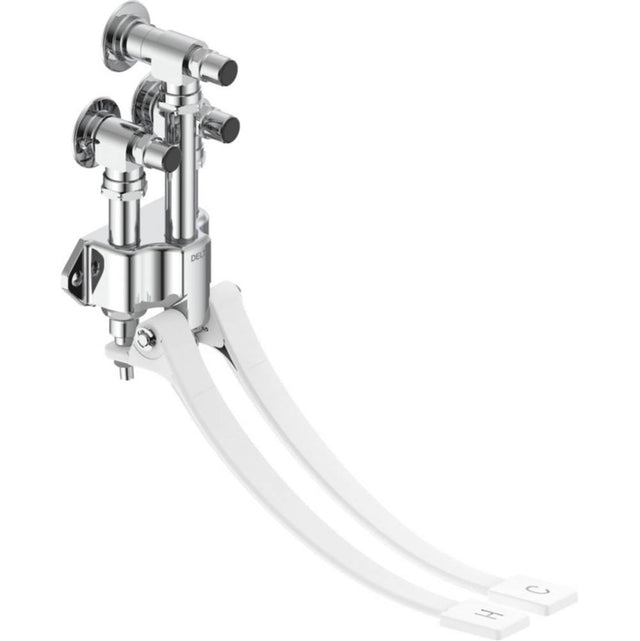 Delta Commercial - Commercial 54T5: Wall Mount Double-Pedal Surgeon''s Scrub-up - Chrome