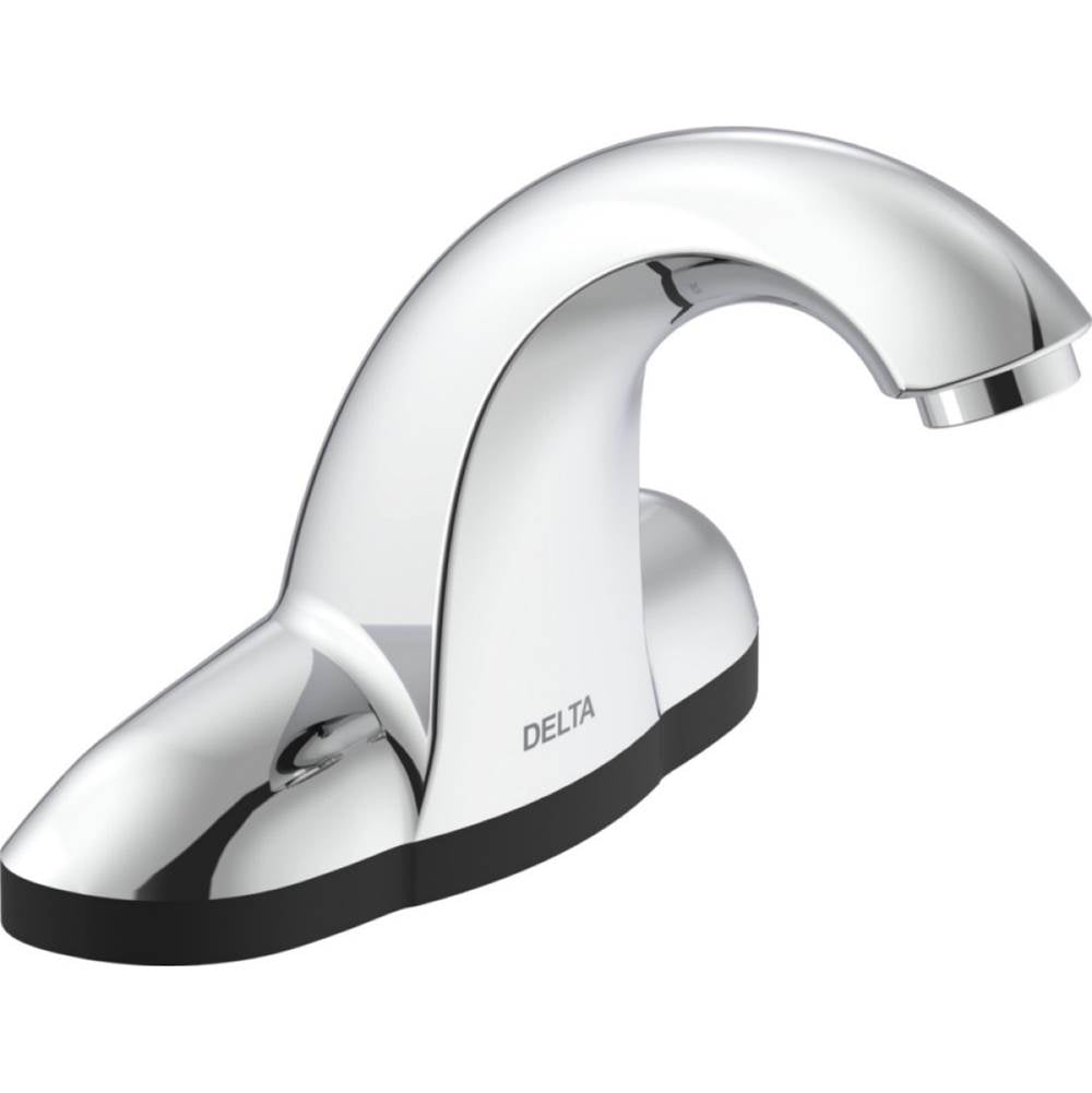 Delta Commercial - Commercial 591TP: Electronic Lavatory Faucet with Proximity Sensing Technology - Hardwire Operated - Chrome