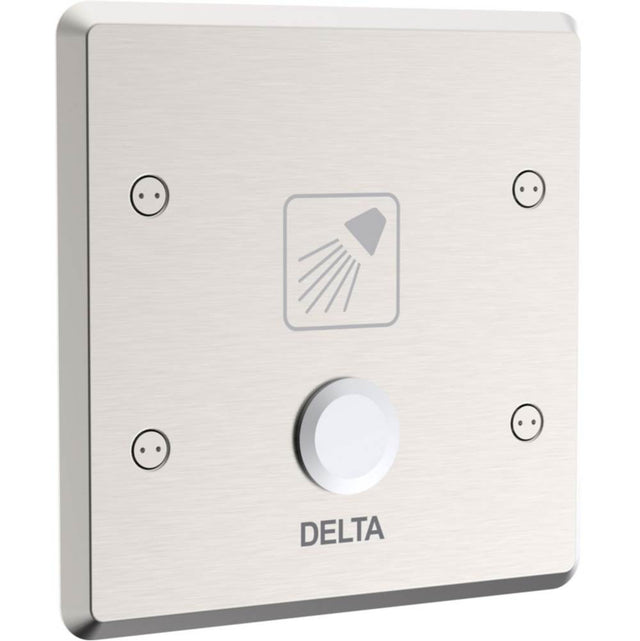 Delta Commercial - Commercial 860T: Electronic Shower Trim with Push Button Activator- Battery - Chrome