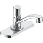 Delta Commercial - Commercial 86T: Single Hole Metering Faucet with Coverplate - Chrome