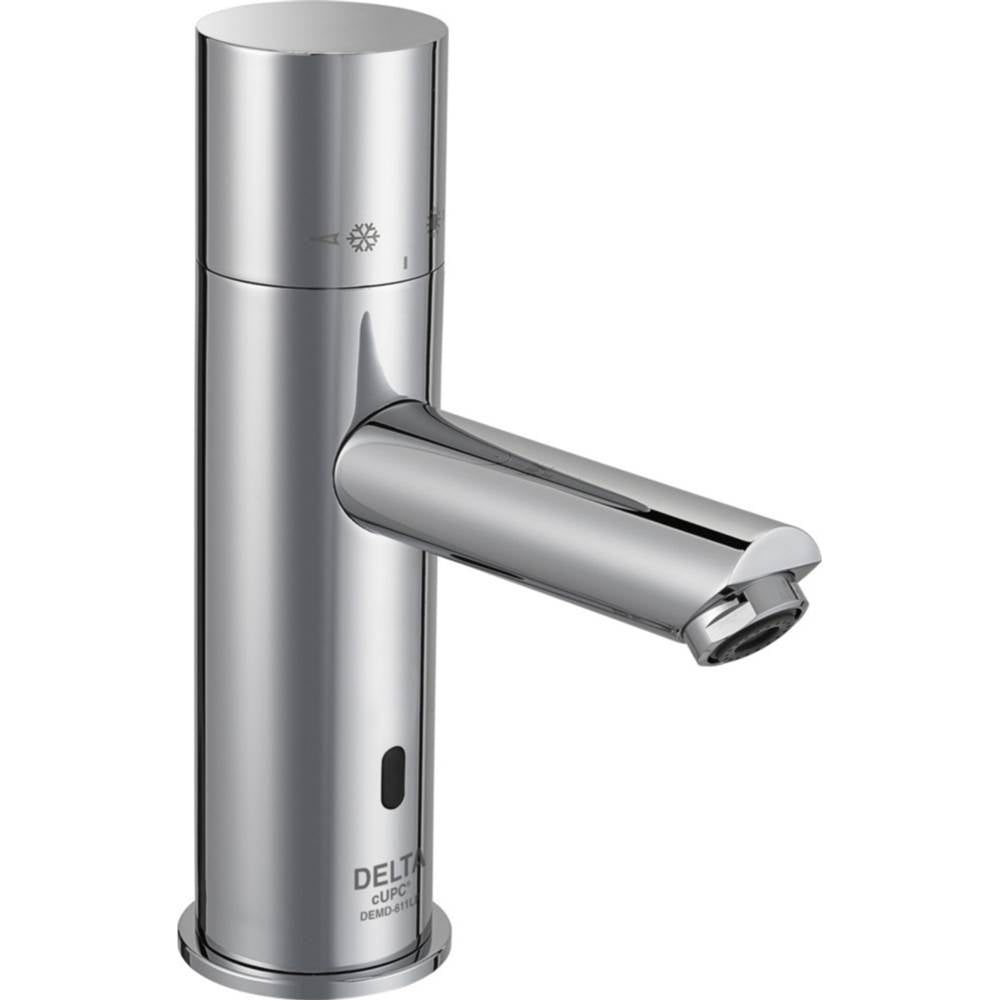 Delta Commercial - Commercial DEMD: Thermostatic Electronic Bathroom Faucet, Battery-Operated - Chrome