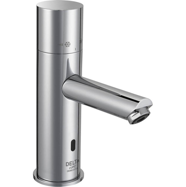 Delta Commercial - Commercial DEMD: Thermostatic Electronic Bathroom Faucet, Battery-Operated - Chrome