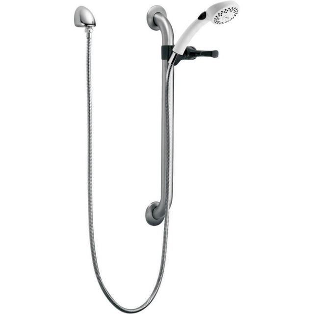 Delta Commercial - Commercial HDF: Slide Bar Hand Shower - Stainless And White