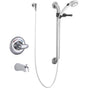 Delta Commercial - Commercial T13H: Monitor 13 Series Tub Only Trim with Hand Shower and Grab Bar - Chrome