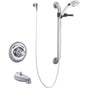 Delta Commercial - Commercial T13H: Monitor 13 Series Tub Only Trim with Hand Shower and Grab Bar - Chrome