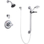 Delta Commercial - Commercial T13H: Universal Dual Shower Trim, Diverter, Hand Shower, and Grab Bar - Chrome
