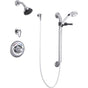 Delta Commercial - Commercial T13H: Universal Dual Shower Trim, Diverter, Hand Shower, and Grab Bar - Chrome