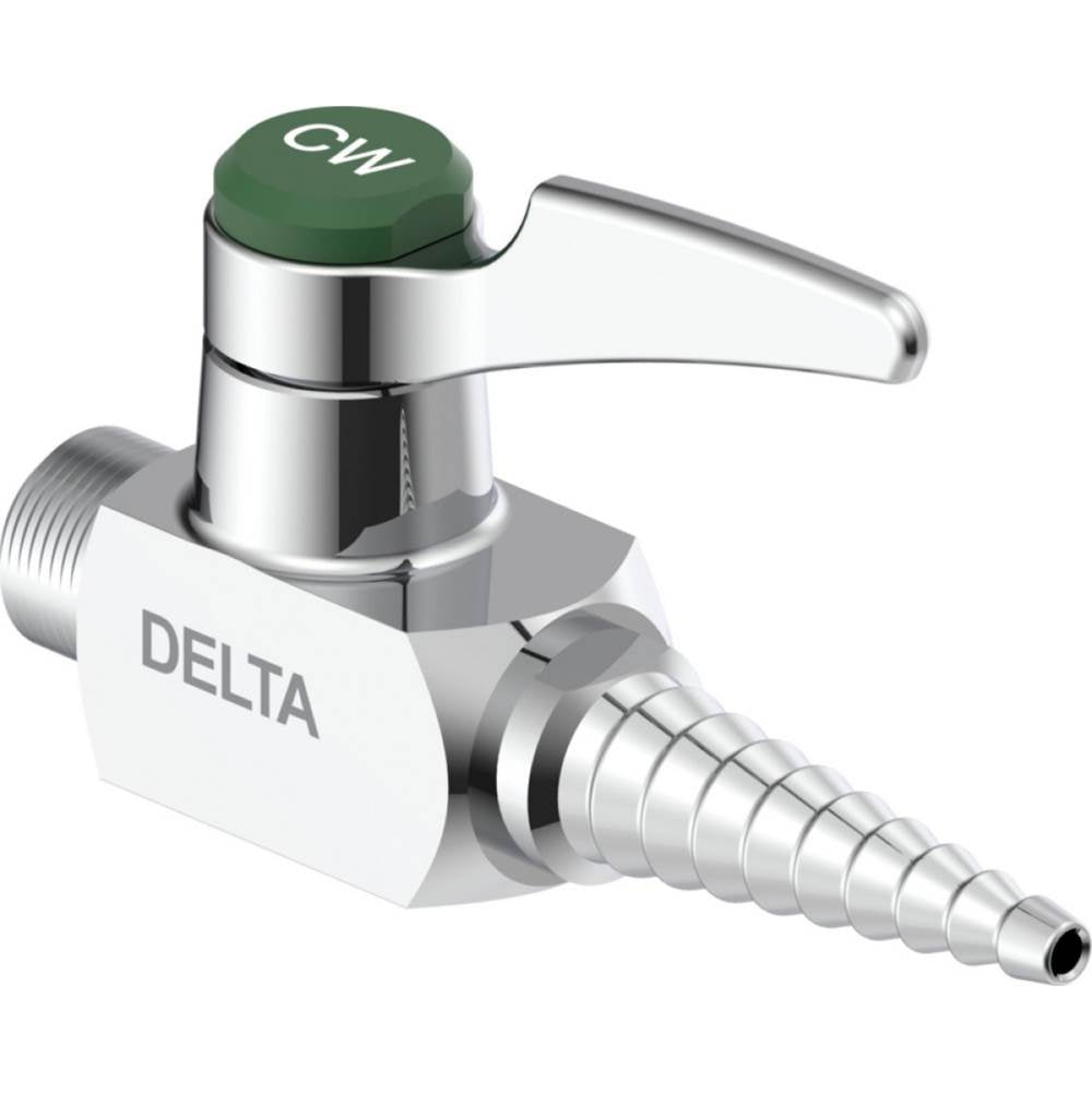 Delta Commercial - Commercial W62 Series Ball Valve: Wall Mount Ball Valve Hose Cock - Chrome