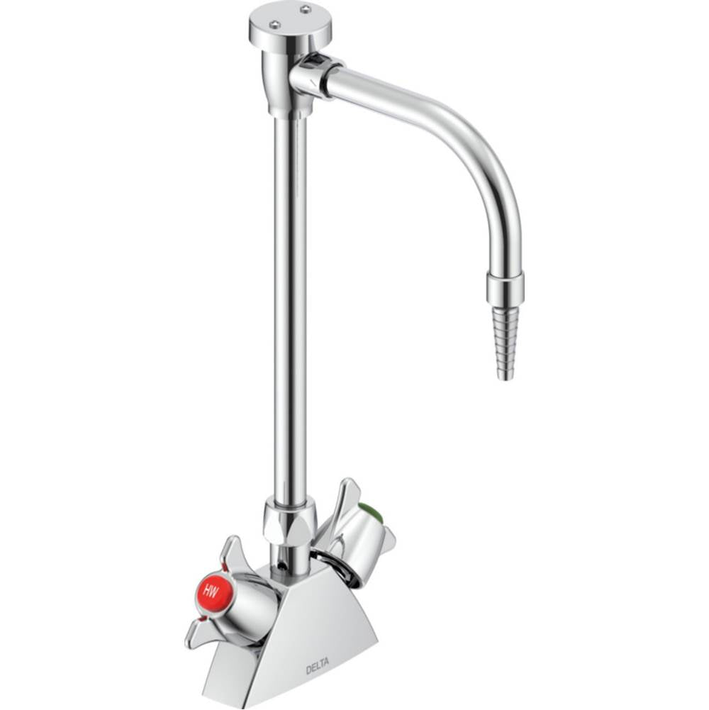 Delta Commercial - Commercial W67 Series Mixing Faucet: Two Handle 2 3/4'' Deck Mount Laboratory Mixing Faucet - Chrome