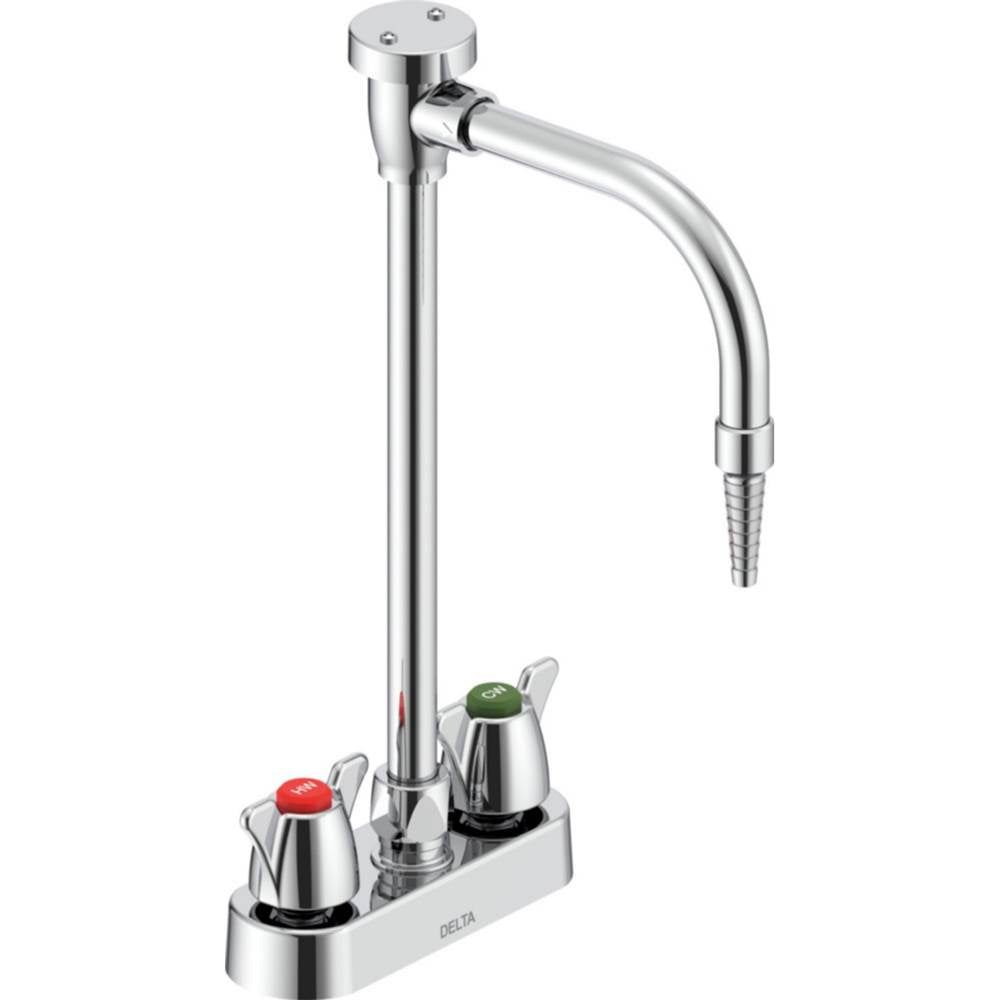 Delta Commercial - Commercial W67 Series Mixing Faucet: Two Handle 4'' Deck Mount Laboratory Mixing Faucet - Chrome
