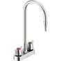 Delta Commercial - Commercial W67 Series Mixing Faucet: Two Handle 4'' Deck Mount Laboratory Mixing Faucet - Chrome