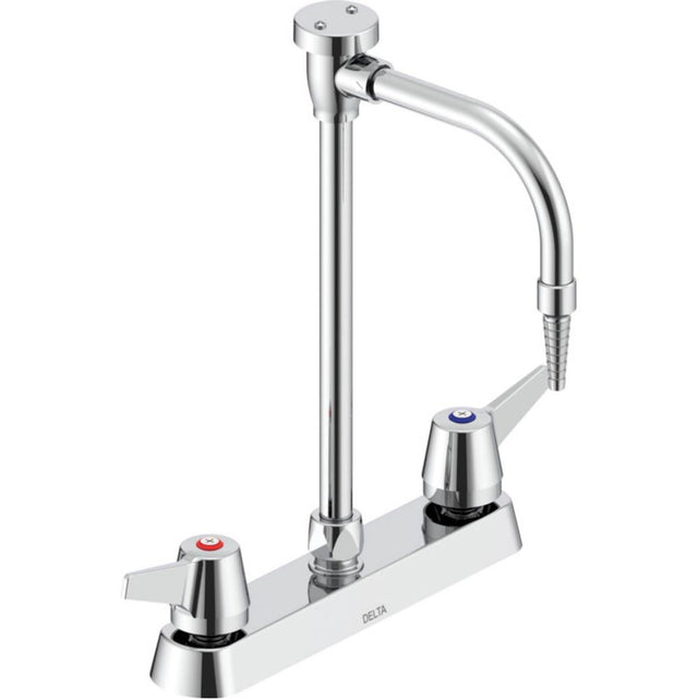 Delta Commercial - Commercial W67 Series Mixing Faucet: Two Handle 8'' Deck Mount Laboratory Mixing Faucet - Chrome