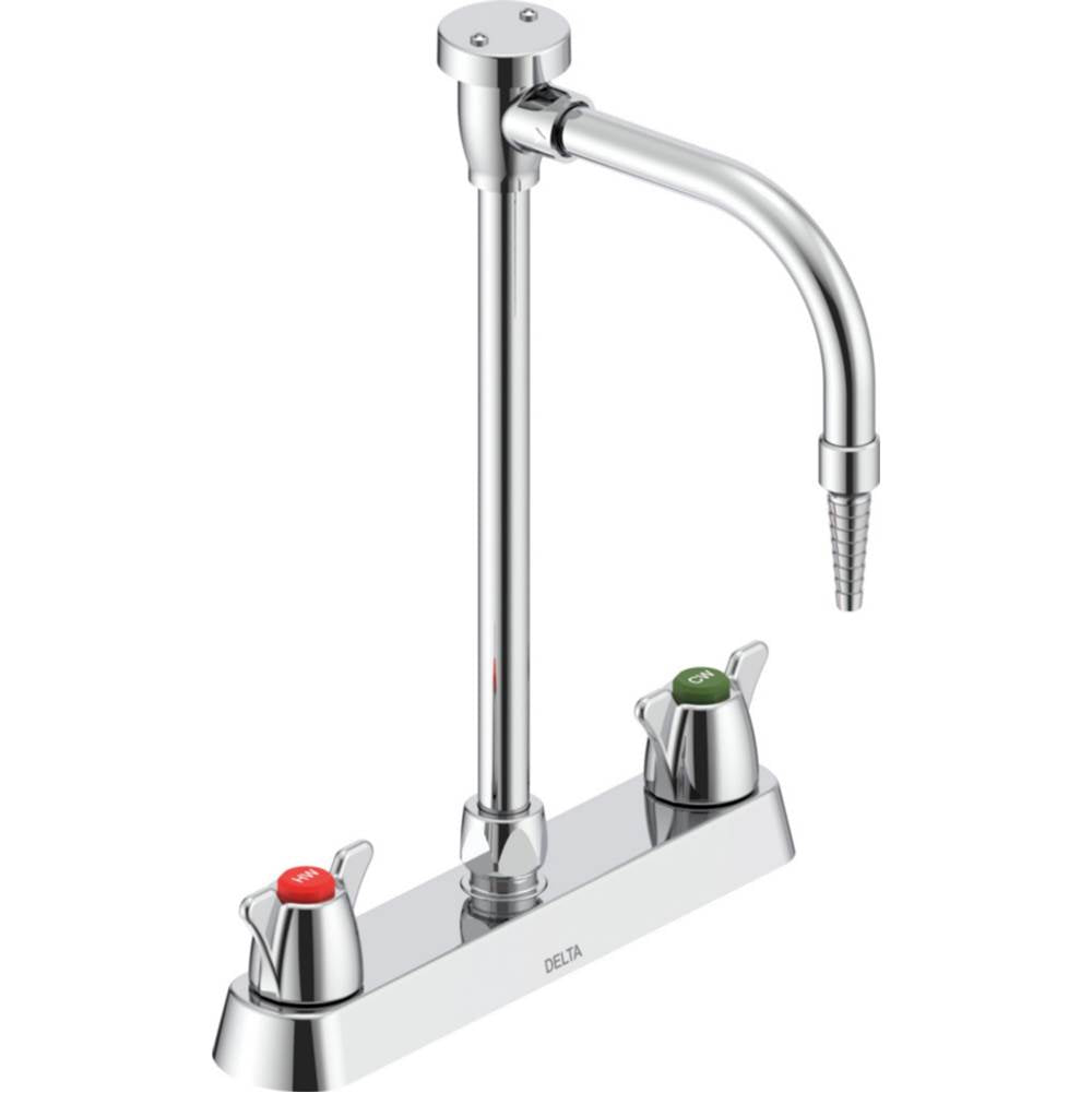 Delta Commercial - Commercial W67 Series Mixing Faucet: Two Handle 8'' Deck Mount Laboratory Mixing Faucet - Chrome