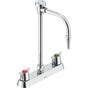Delta Commercial - Commercial W67 Series Mixing Faucet: Two Handle 8'' Deck Mount Laboratory Mixing Faucet - Chrome