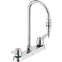 Delta Commercial - Commercial W67 Series Mixing Faucet: Two Handle 8'' Deck Mount Laboratory Mixing Faucet - Chrome
