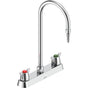 Delta Commercial - Commercial W67 Series Mixing Faucet: Two Handle 8'' Deck Mount Laboratory Mixing Faucet - Chrome
