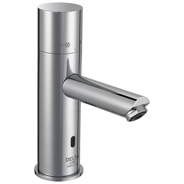 Delta Commercial - Commercial DEMD: Thermostatic Electronic Bathroom Faucet, Battery-Operated - Chrome