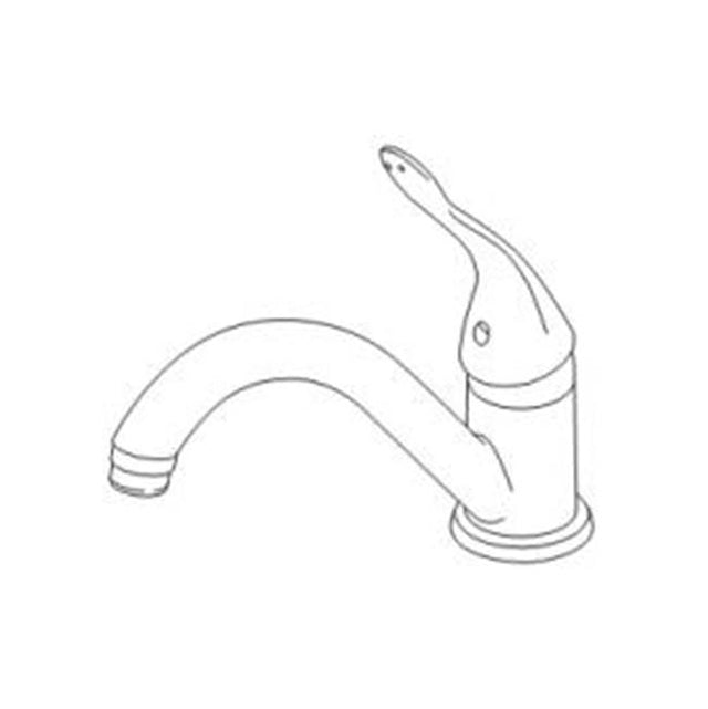 Delta Commercial - Commercial HDF: Single Handle Kitchen Faucet - Chrome