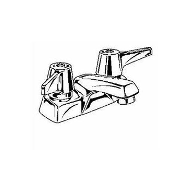 Delta Commercial - Commercial 21T1: Two Handle Centerset Bathroom Faucet - Less Pop-Up - Chrome